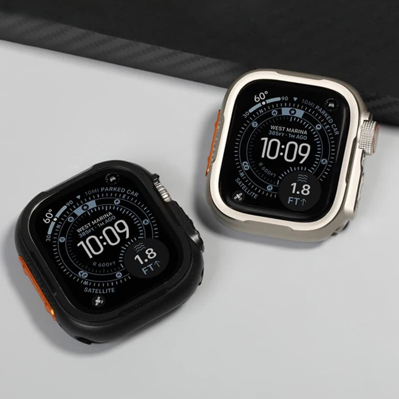 Custodia in lega di zinco per Apple Watch Ultra 3 2 49mm Paraurti protettivo in metallo robusto con copertura protettiva per schermo per iWatch Ultra 49 mm