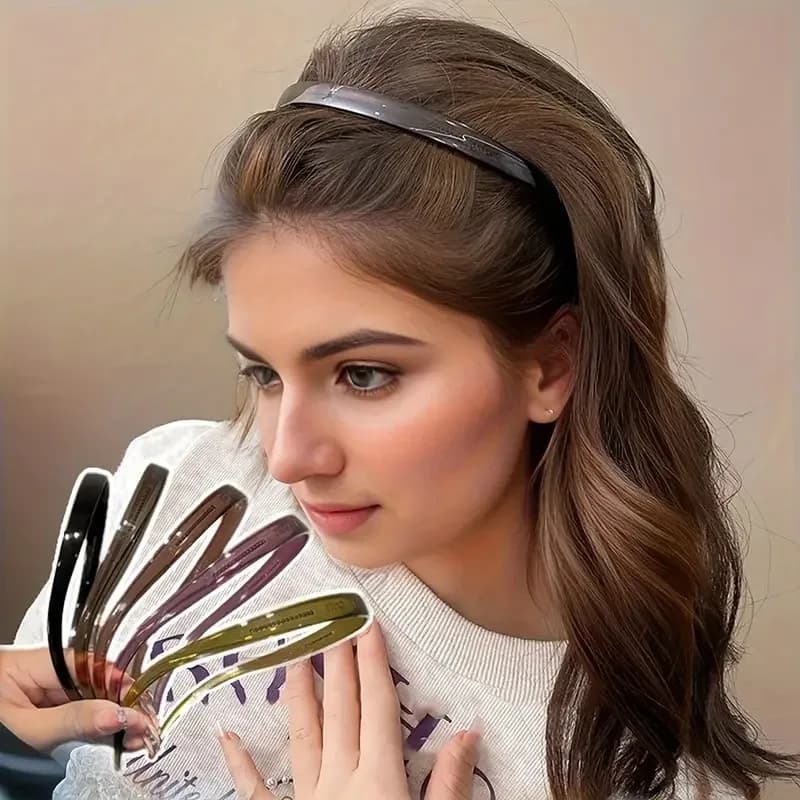 New Fashionable Sunglasses Acrylic Hair Shaped Frame for Women Dentized Charm Anti-slip Hair Curtain Fashionable Hair Accessories
