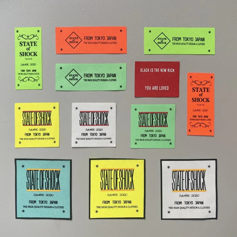 Nuovi toppe cucite rettangolari medie, numeri e lettere stampate colorate Etichette per abbigliamento per la decorazione dell'abbigliamento fai-da-te