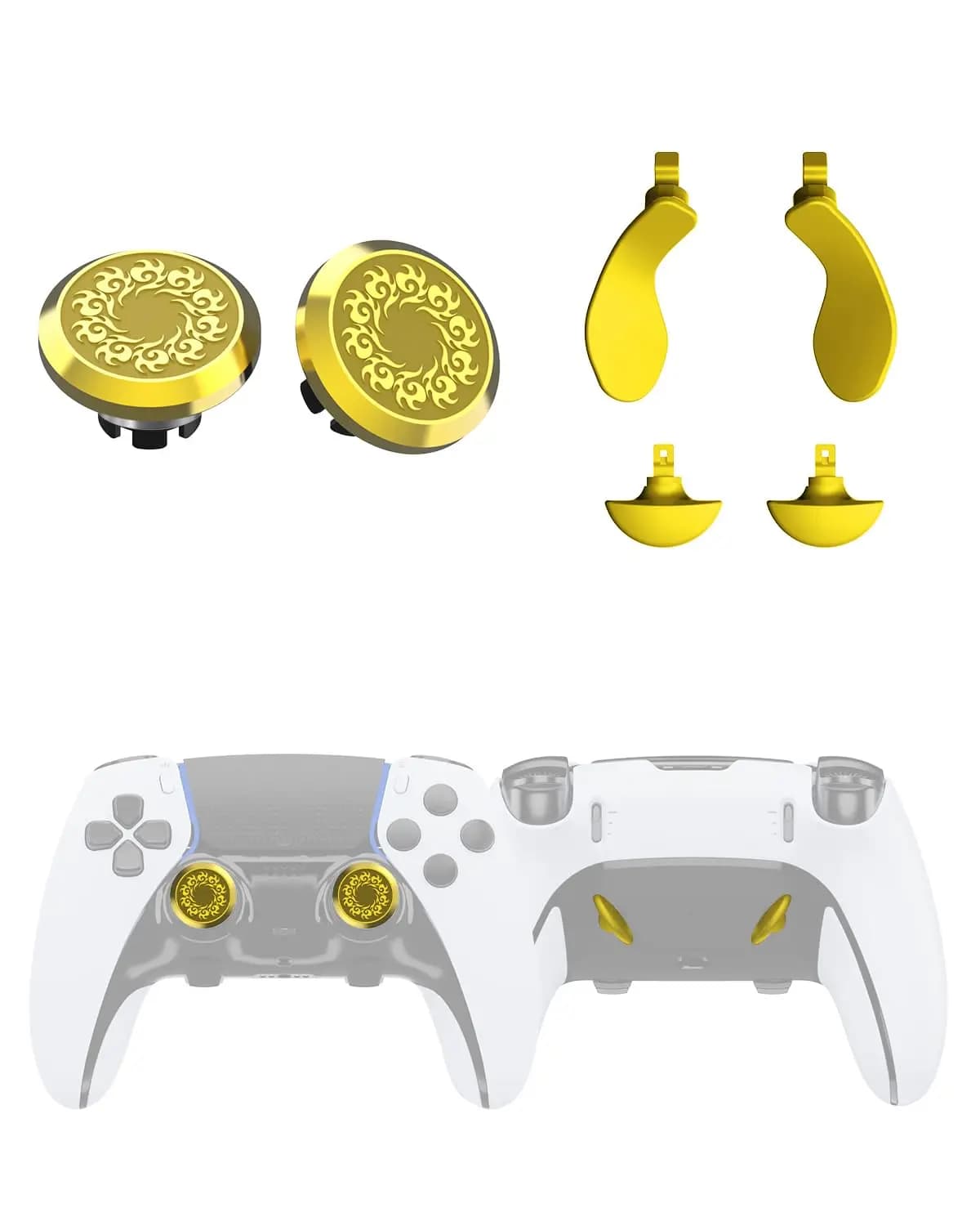 2 Pezzi Thumbstick in Metallo Personalizzati per Controller PS5 Edge, Kit di Sostituzione Joystick per Accessori PS5 Edge
