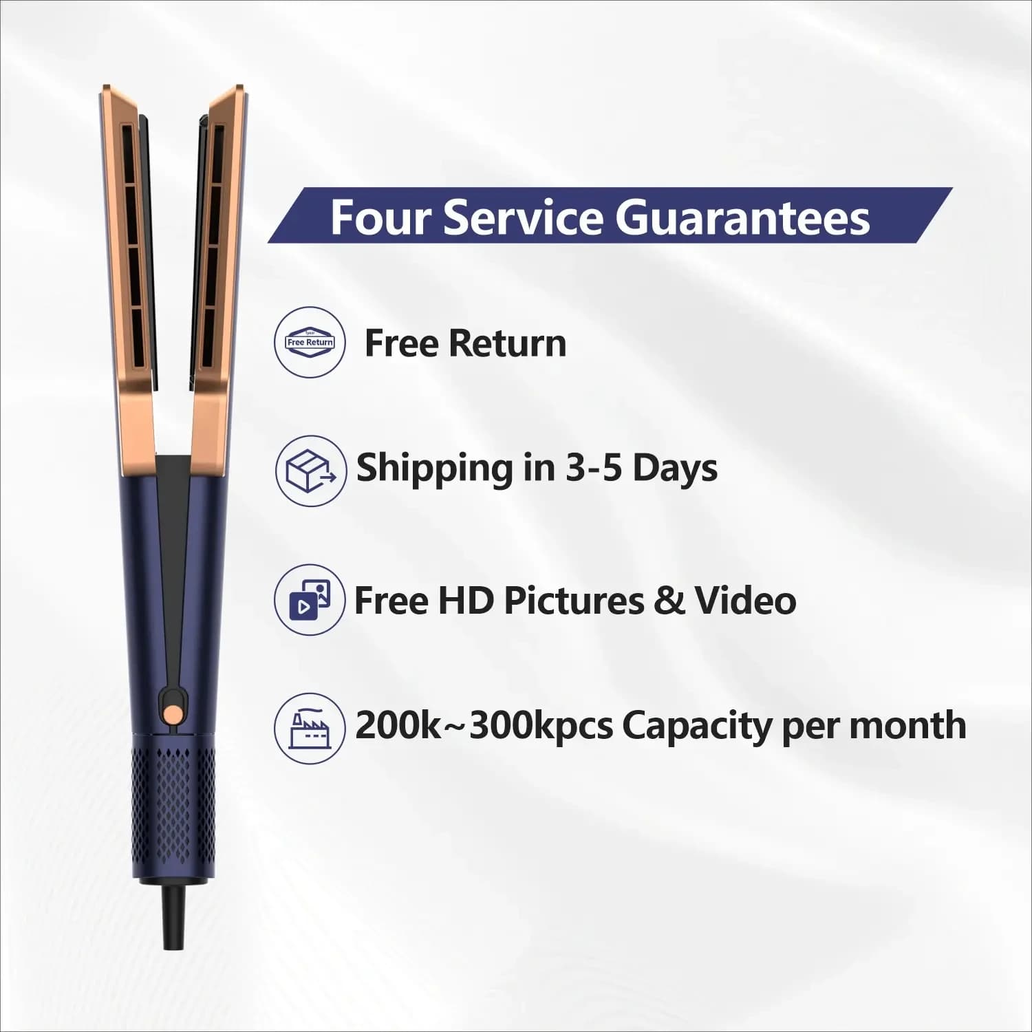 Piastra per capelli originale HT01 con aria calda Nuovo styler per capelli 2 in 1 ad aria fredda Raddrizzamento e Curl Strait HS06 Wrap