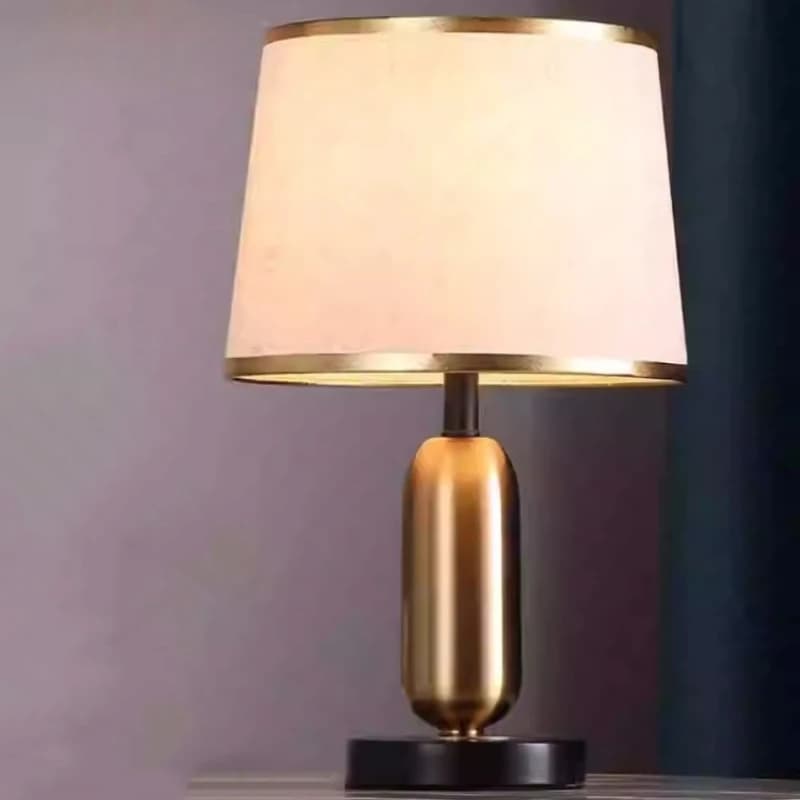Lampade da Terra in Stile Americano Semplice per Camera da Letto, Luci Notturne d'Atmosfera con Cilindro Effetto Cielo Stellato
