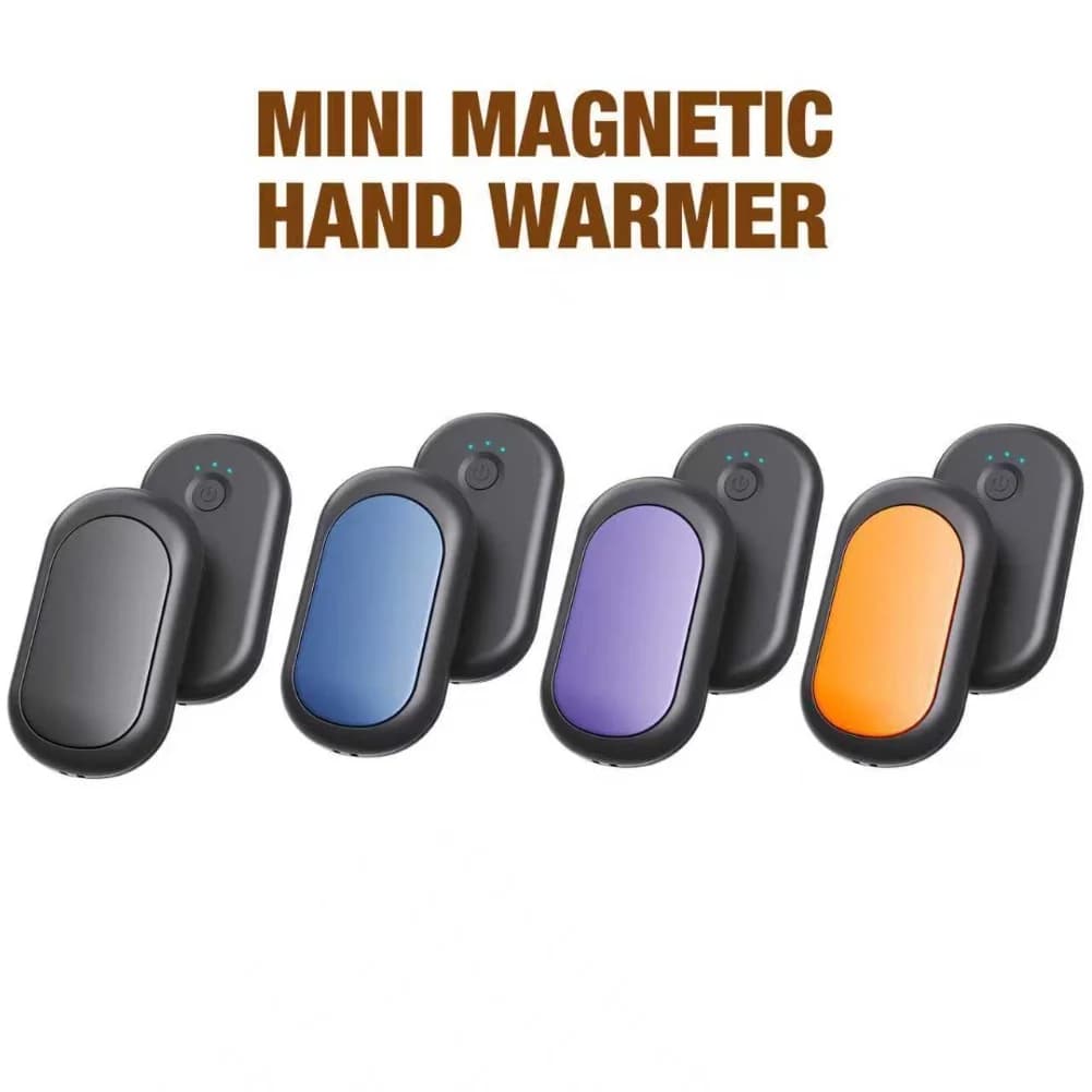 Magnetic Hand Warmer Split 2in1 USB Charging Power Bank Portable Heating Rechargeable Hand Warmer Winter Essentials Three Levels
