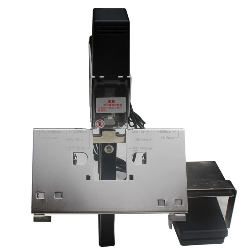 106E Electric Saddle Stitching Machine, Saddle Stapler, Flat & Saddle Dual Purpose Booklet Binding Machine