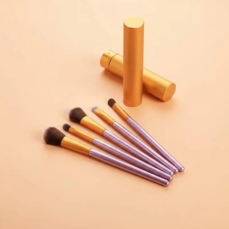♪ 5 pcs Eye Makeup Brush Set, Soft Shade Brush, Shading Brush, Eyeliner Brush with Bearing Tube