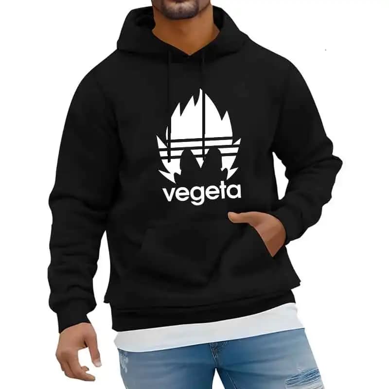 Felpa con cappuccio da donna da uomo con stampa Vegeta Felpa con cappuccio casual a maniche lunghe Abbigliamento caldo di tendenza da strada Moda invernale Sport Top 2025