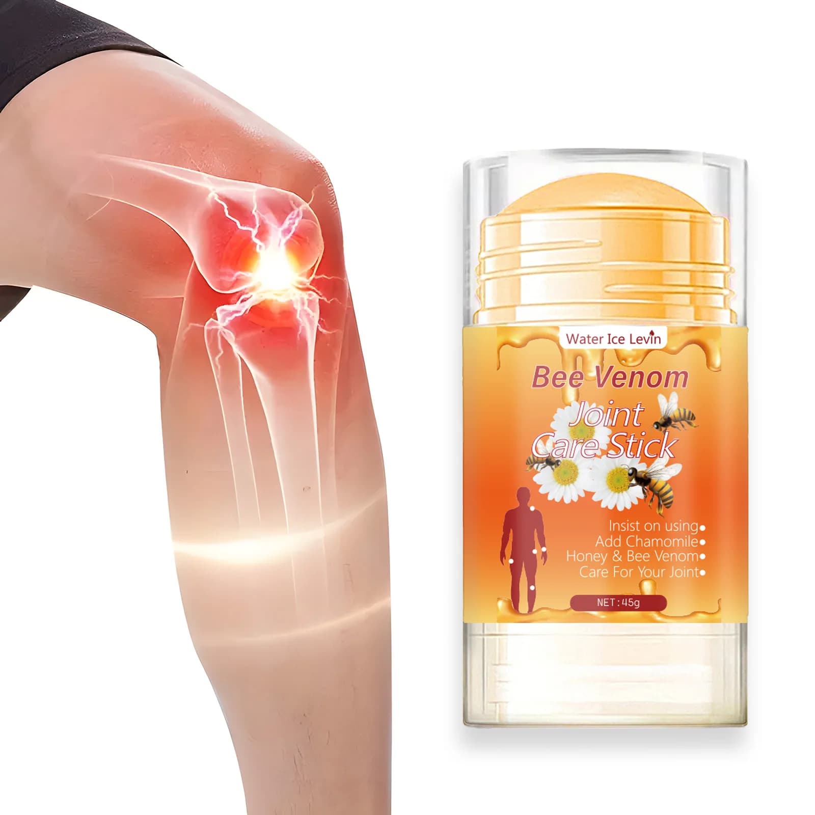 Stick per la Cura delle Articolazioni al Veleno d'Api - Lozione Ipoallergenica e Lenitiva Idratante con Miele Naturale e Glicerina per Tutti i Tipi di Pelle
