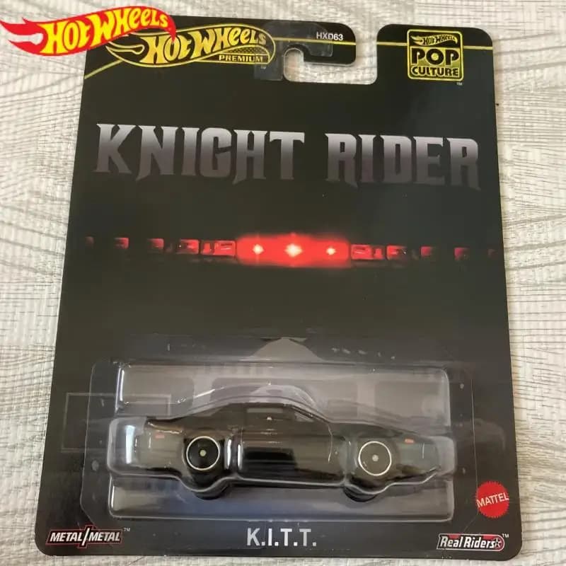 2025 Hot Wheels Knight Rider KITTT Nero # 83 Pop Culture KT Hxd63 Retro Entertainment KITTT 1/64 Diecast Car Toy Gift