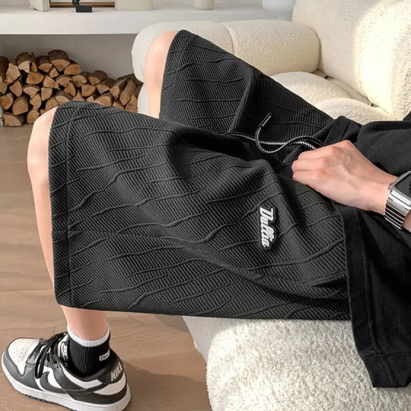 American hip-hop style oversize basketball shorts for summer 2026, wide leg casual shorts for men