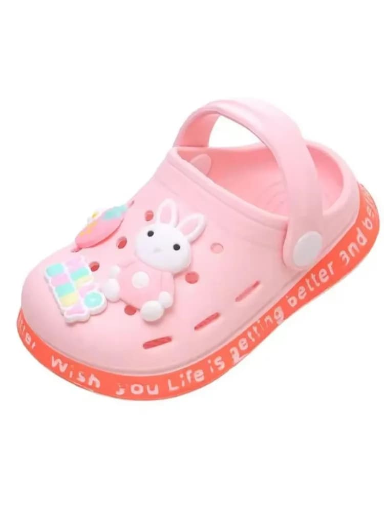 Pantofole per bambini Simpatico cartone animato Ragazze Ragazzi con suola morbida Borse per bambini Scarpe traforate Sandali per la casa e il bambino