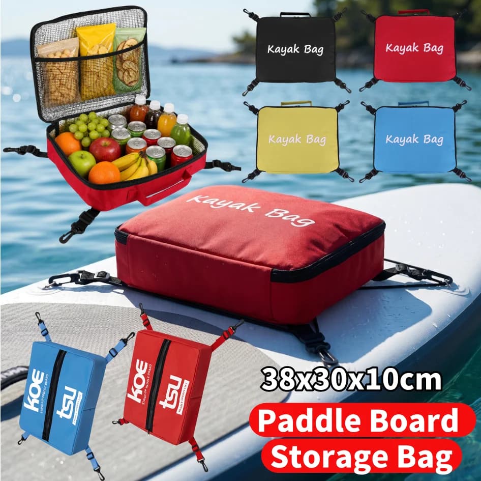 Paddle Board Storage Bag Large Capacity Paddleboard Deck Cooler Bag Adjustable SUP Board Cooler Bag for Stand-Up Paddleboard