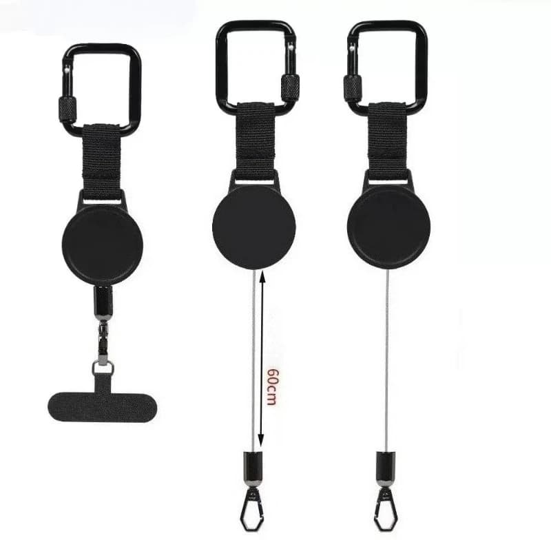 Cordino Retrattile Antifurto per Telefono da Esterno per iPhone 18 17 16 15 14 13 Smartphone Antiperdita con Portachiavi e Copertura per Telefono