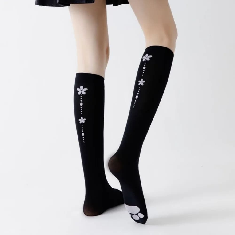 Cosplay Above Knee Cat Paw Long Socks Kawaii Pantyhose Thigh High Stockings Lolita JK Cat Claw Stockings Women