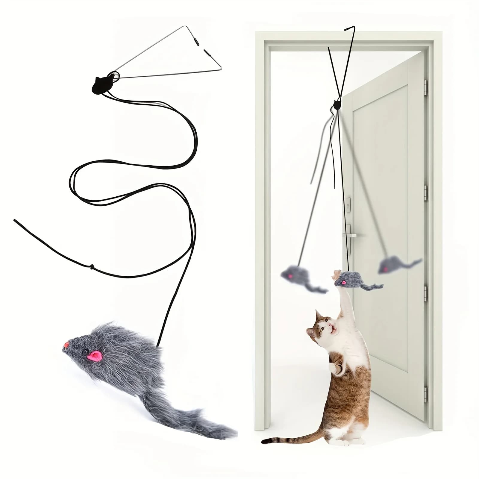 Toy to hang on door for cats, antistress, for living room, for kittens