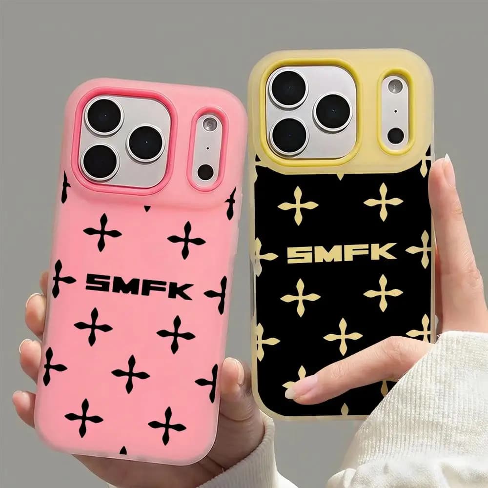 Custodia per telefono Fashion S-SMFKs trasparente in gel per iPhone 17/16/15/14/13, morbida in TPU, anti-urto, anti-ingiallimento, ultraleggera