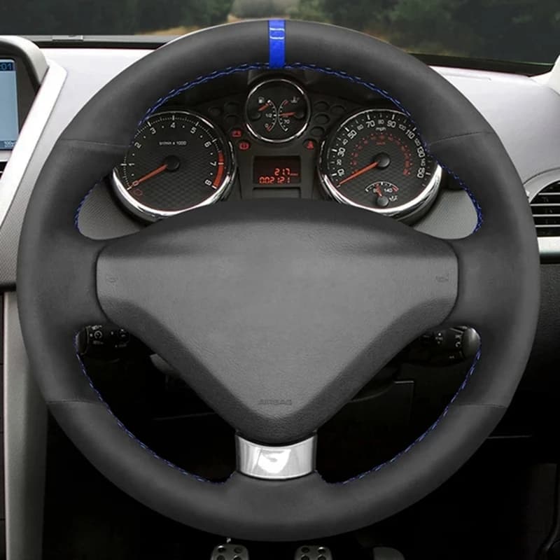 Car cover in real leather black do-it-yourself sewn for Peugeot 207 CC 2012 2013-2014 car accessories
