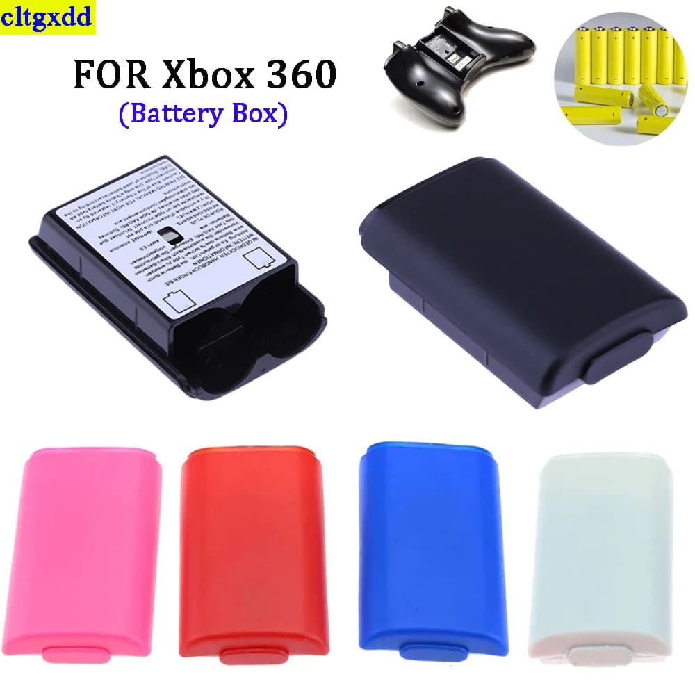 1-10 pezzi PER controller wireless Xbox 360 custodia per batteria di colore bianco e nero accessori per scatola di immagazzinaggio batteria ricaricabile