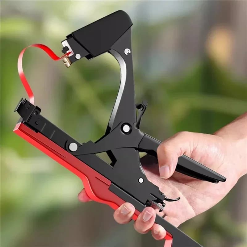 Universal Plant Tying Machine Garden Plant Tapetool Tapener+10 Rolls Tape Set for Vegetable Grape Tomato Cucumber Pepper Flowers