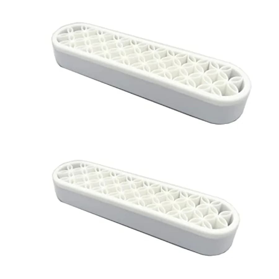 2 PCS Silicone Make up Brush Holder Cosmetic Storage Box Desktop Organizers White