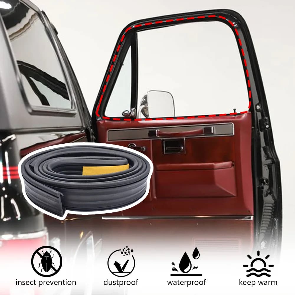 Feltri per spazzare la finestra della porta anteriore per Chevy GMC Truck Weatherstrip Kit di guarnizioni Set 14027775 14027776 14027777 14027778 15522764