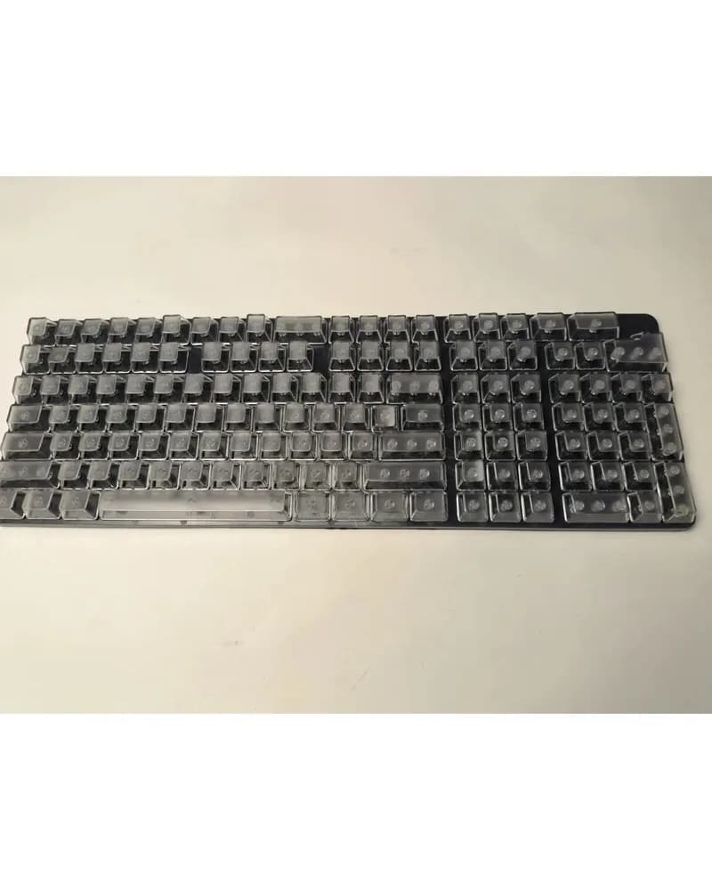 Keycaps OEM altamente trasparenti, universali, di ricambio per tastiere meccaniche 68, 75%, 84, 87, 98%, 104, 108 tasti