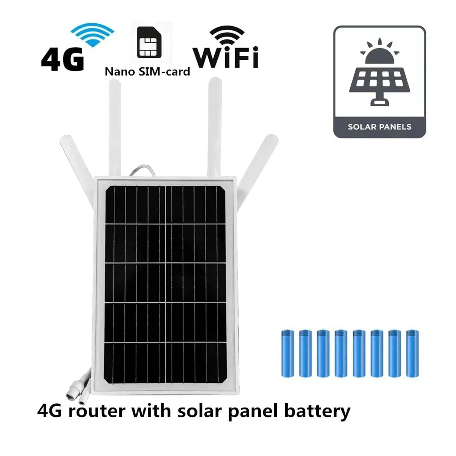 Vendite calde Vendite calde Vendite calde Vendite calde Router solare 4G da 15 W; Router 4G ad energia solare tutto in uno; Ripetitore WiFi; IP66 impermeabile