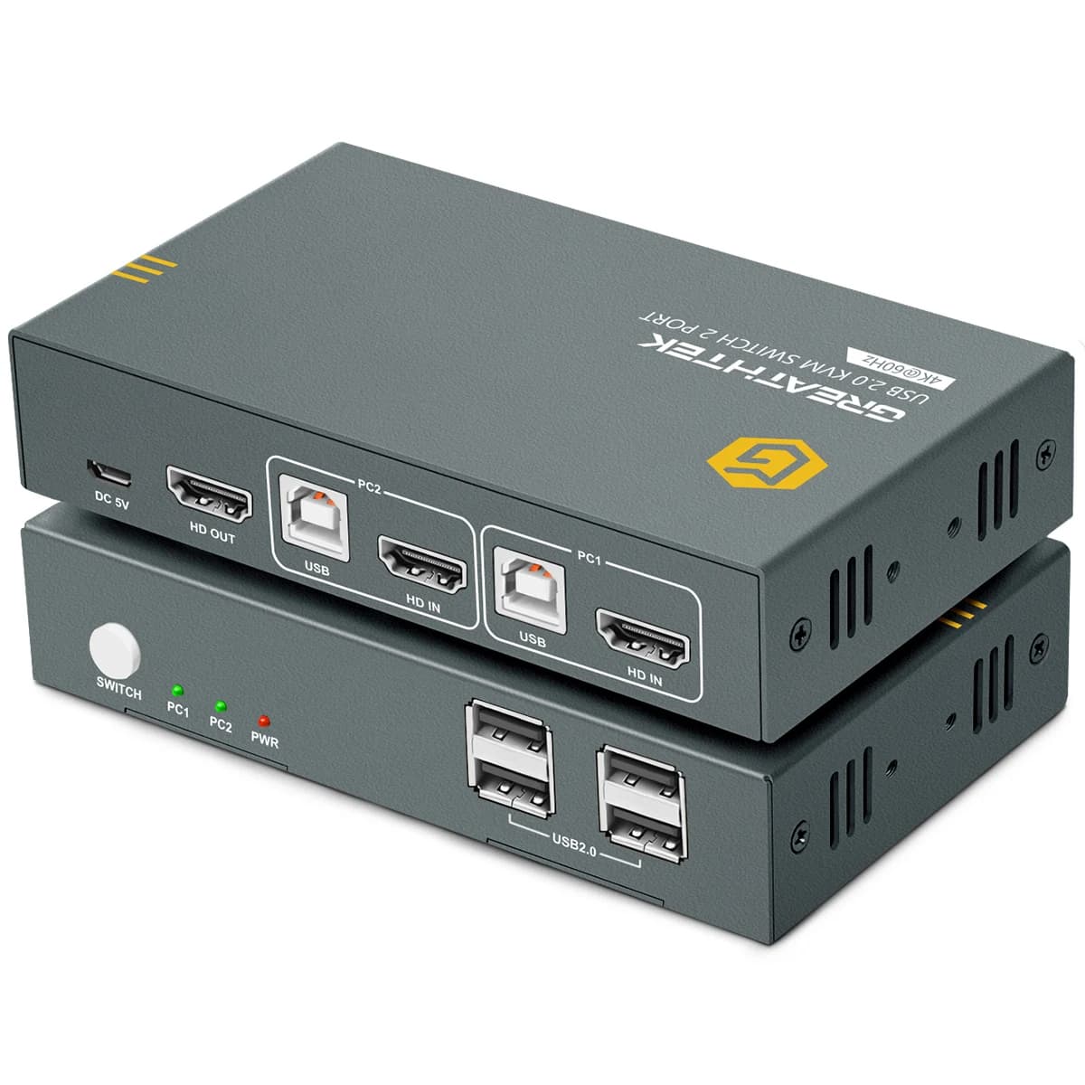 2/4/8 Port Kvm Switch HDMI USB 4K HD 1/2 Output 2/4/8/ Computers Monitors DVI Compatible for Xiaomi Mi Box PS3/4 TV