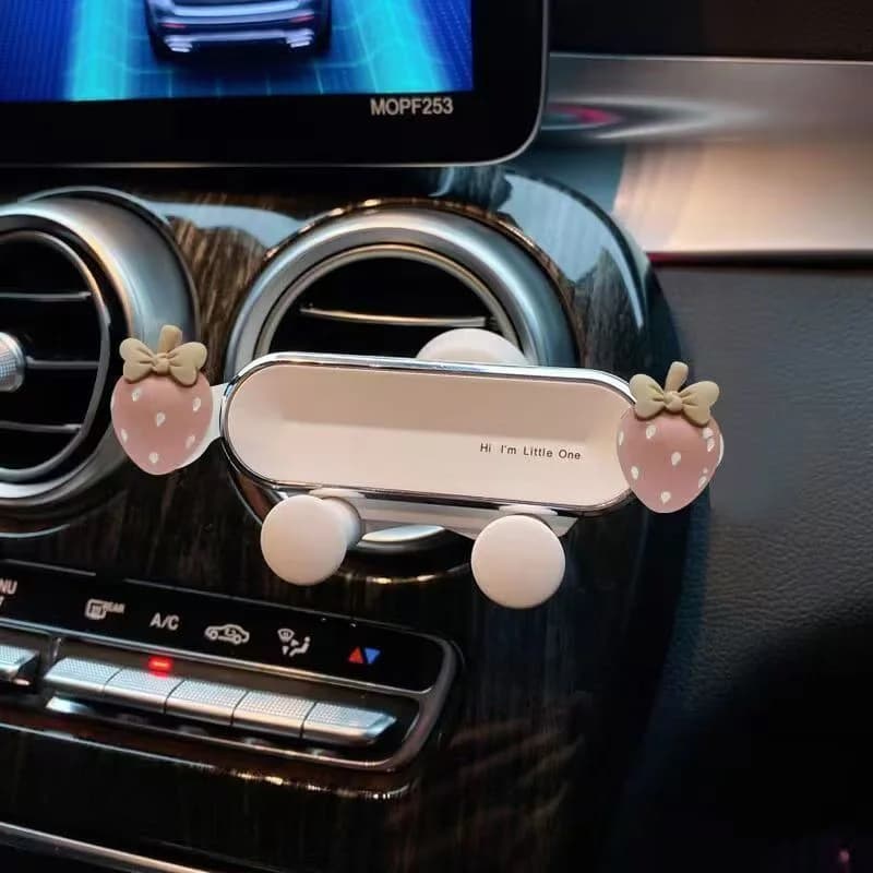 2026 New Cute Cartoon Car Air Vent Phone Holder Creative Car Navigation Mount Auto Interior Decor Accessories