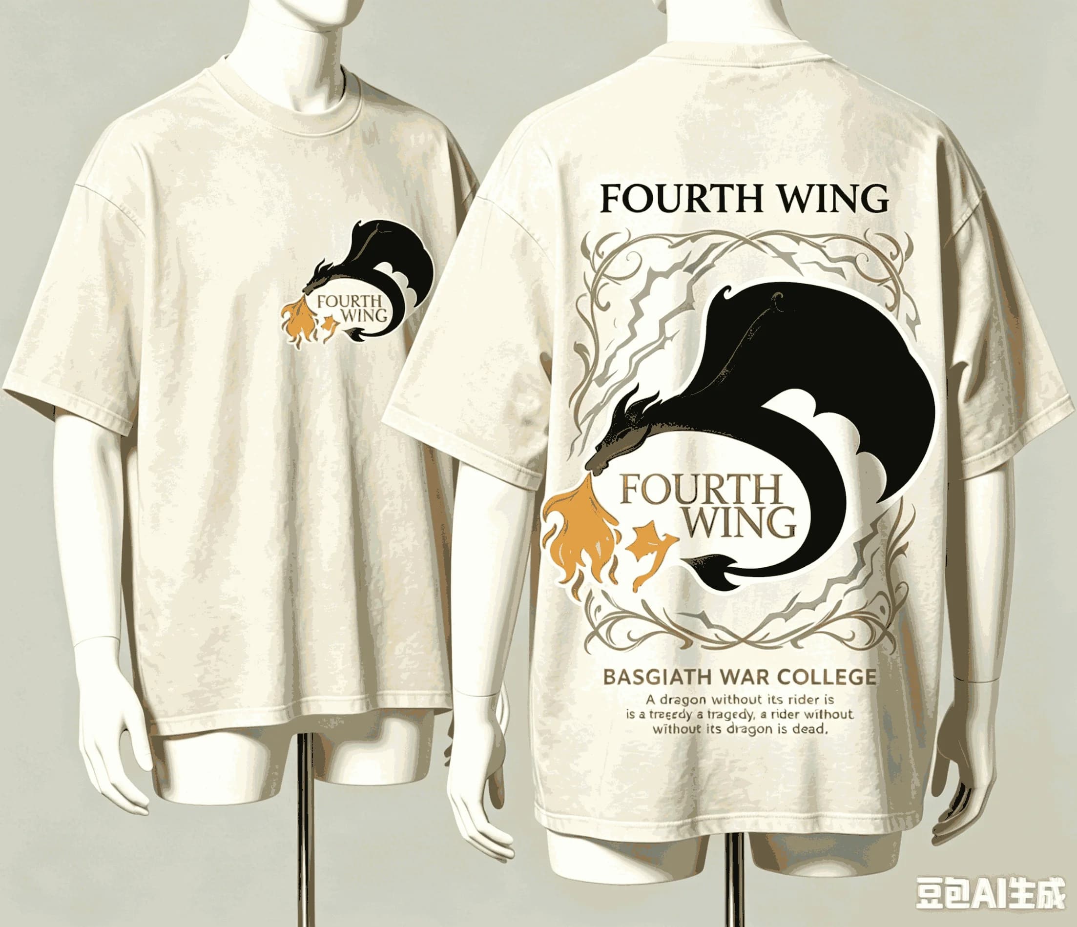 Fourth Wing for Fan Gift T-shirt Men Women Harajuku Oversized Unisex Short Sleeve Streetwear high quality Couples Retro Couples