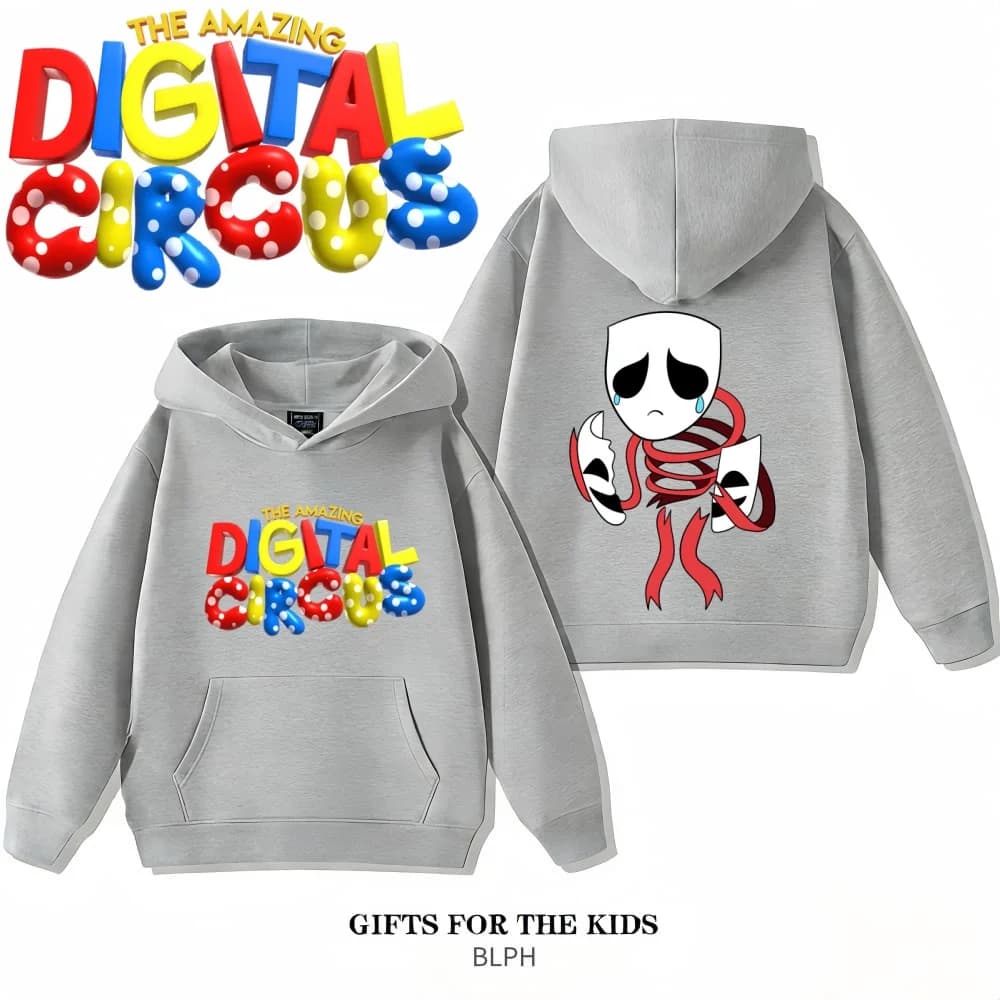 The Amazing Digital Circus Pomni Print Family Hoodie Spring Fall Abiti coordinati per bambini e genitori