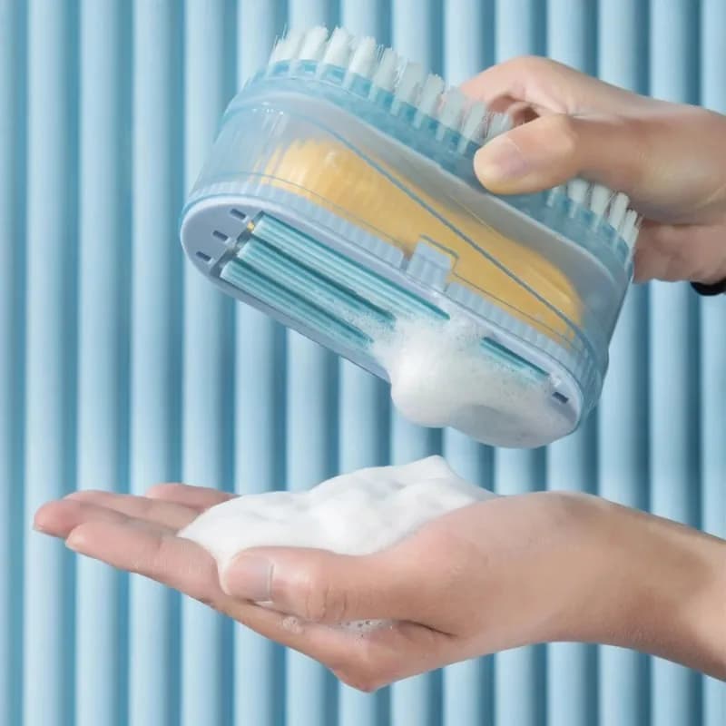 Multifunctional soap box, Cleaning brush Shoes, Bath and Bath, Portable foam and plastic Durable