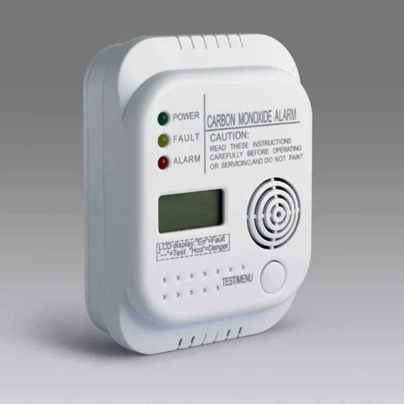 Home Carbon Monoxide Alarm, EN50291 Certified CO Gas Detector, LCD Display Safety Monitor for Kitchen Bedroom