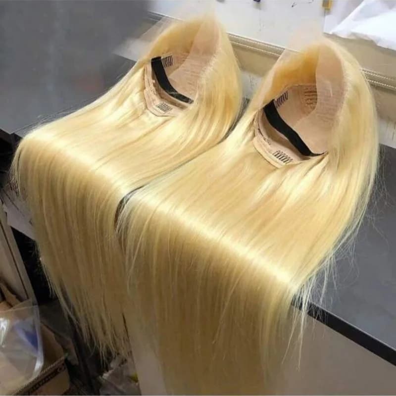 613 Biondo Miele 13x4 Anterior of the Merletto Wigs of Human Hair For Women Black Prespouses 13x6 360 Front Remy Wig Straight Brazilian 46 inch