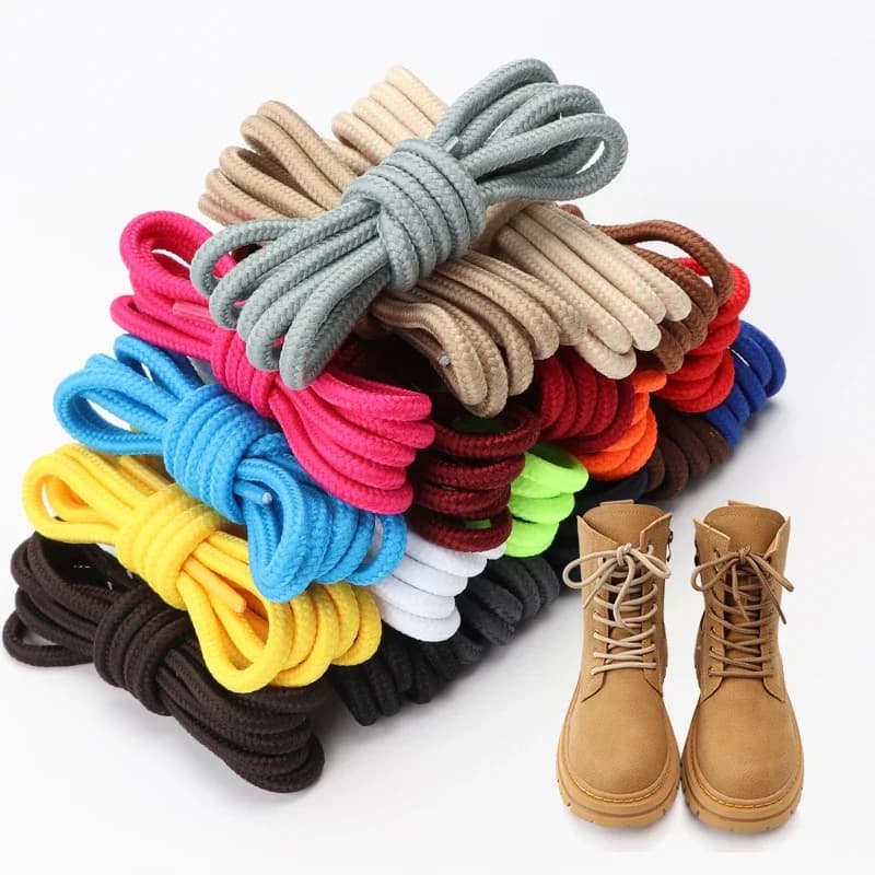 Lacci Classici Rotondi per Sneakers, Stivali, Scarpe da Trekking, Lacci per Scarpe Oxford da Donna e Uomo 90cm/120cm/150cm