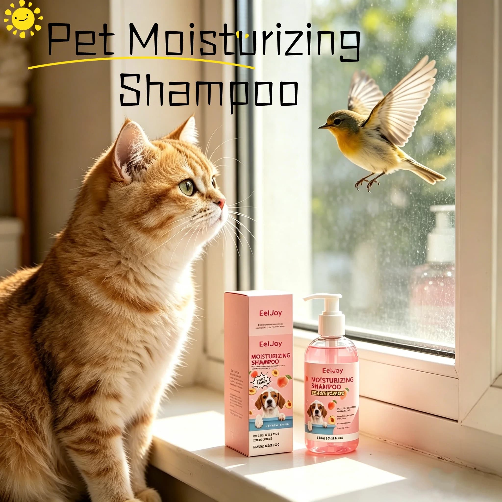 Shampoo Profumato per Animali Domestici, Deodorante a Lunga Durata, Ammorbidente per il Pelo, Rimuove lo Sporco, Gel Doccia per la Pulizia e la Salute di Cani e Gatti