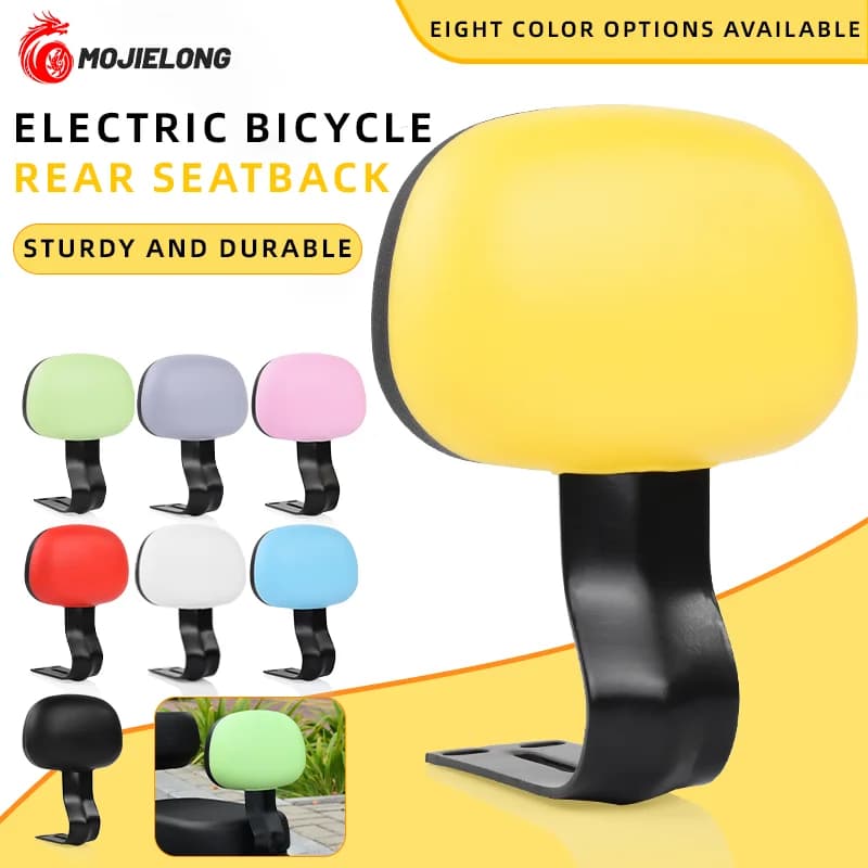 Schienale ergonomico per bicicletta elettrica, supporto per sedile posteriore per scooter, cuscino corrimano, sedile e componenti per moto