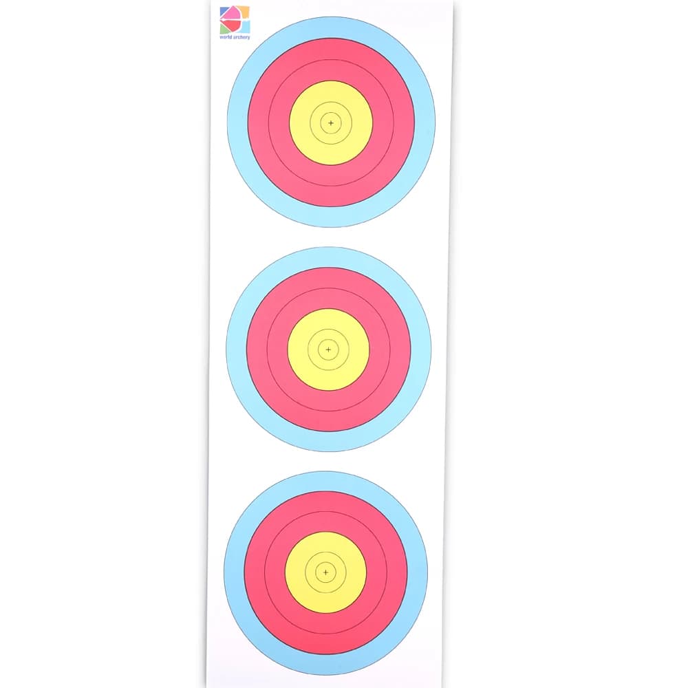 10/20 pz 40 * 5VCP Target Face 23*67cm tiro con l'arco bersaglio carta + 4 bersaglio gratuito