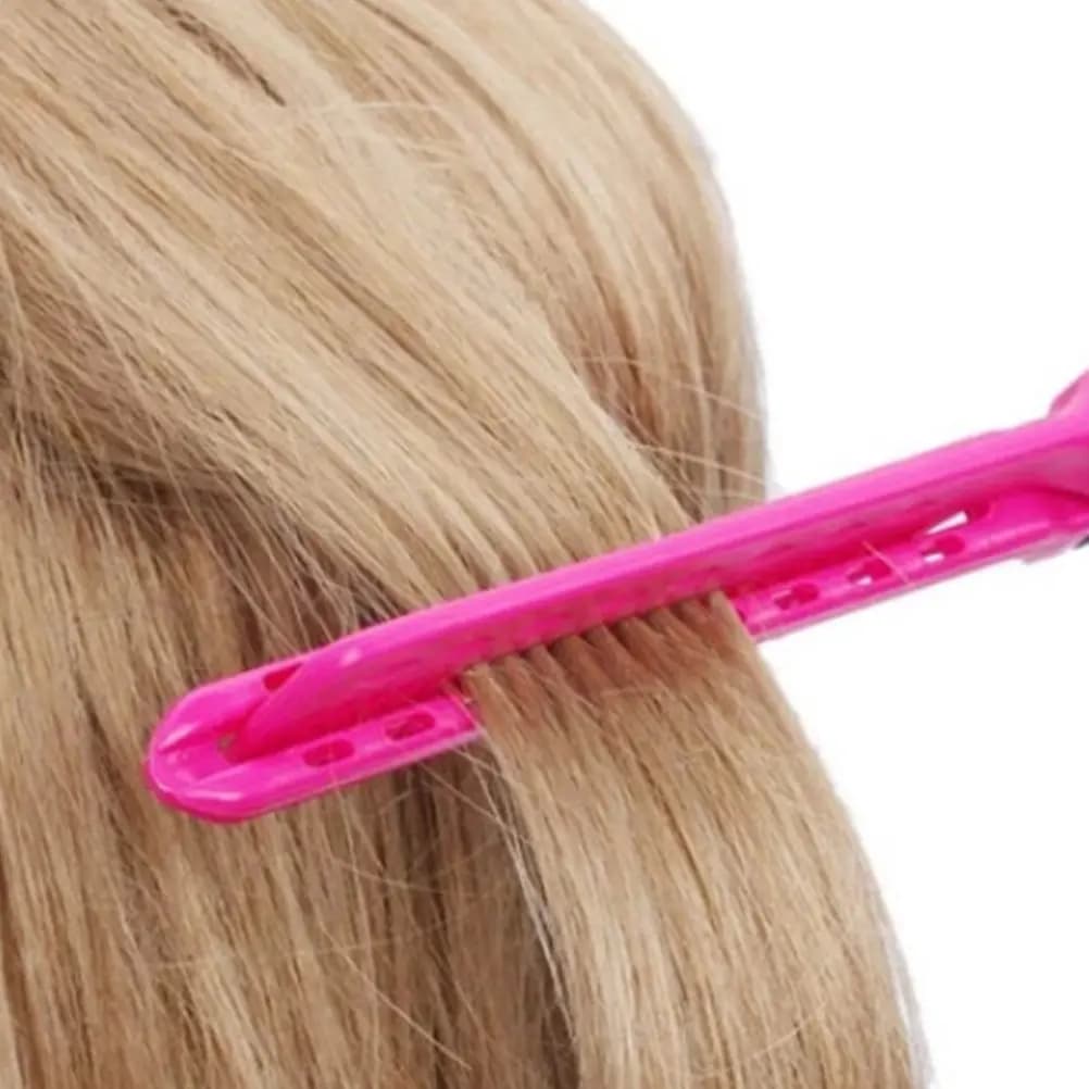 Portable Hair Straightener Comb Pink V Shape DIY Salon Hairdressing Styling Tool for Curly Thick Or Fine Hair V Shape Comb