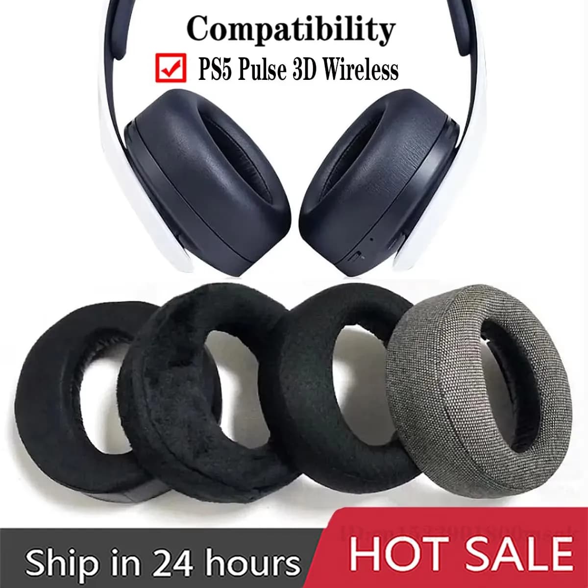 Cuscinetti auricolari di ricambio Tazze Cuscinetti in memory foam per Sony Playstation PS5 Pulse 3D Cuffie wireless Cuffie Gel di raffreddamento