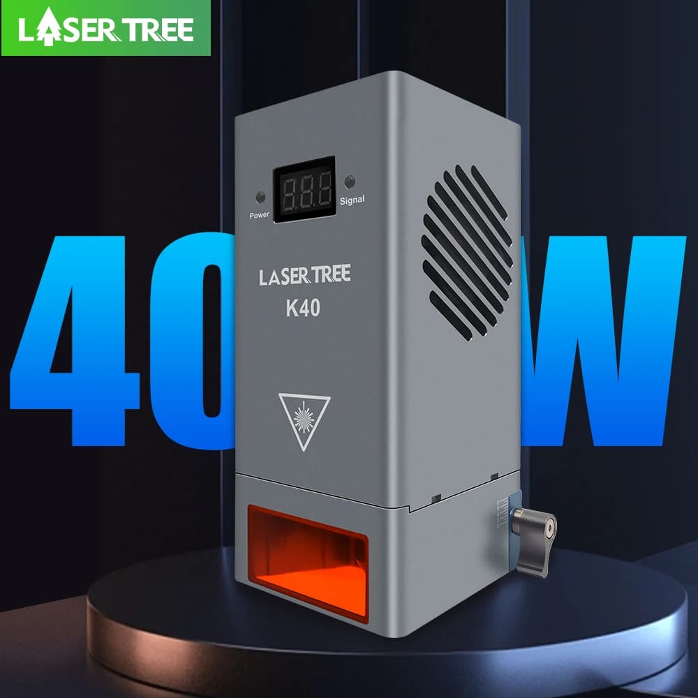 LASER TREE 20W 30W 40W 60W Laser module with air assist TTL Blue light module for CNC laser engraver Cutting woodworking tools