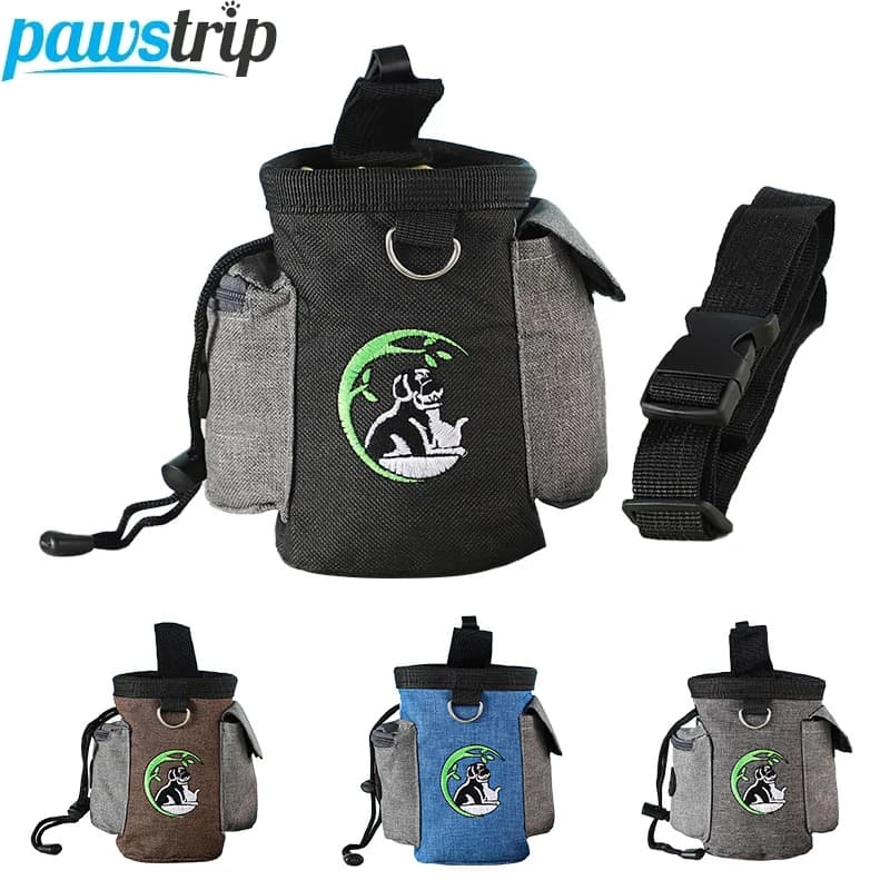 Marsupio portatile per addestramento di animali domestici Marsupio per addestramento di cuccioli Marsupio per ricompensa per cuccioli all'aperto Contenitore per alimenti per snack per animali domestici Accessori per cani