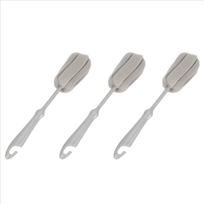 AINY-3Pc Sponge Brush Milk Bottle Cup Washing Glass Cleaning Tools for Kitchen Cleaning Brush for Cup Cleaning Plastic Short Sleeve