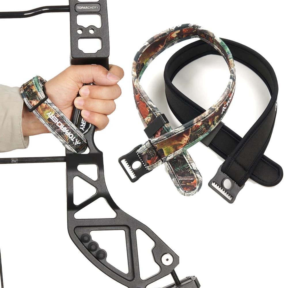1PCS Toparchery Archery Compound Bow Adjustable Braided Wrist Sling Strap Hunting Shooting Target Practice Sports Accessories