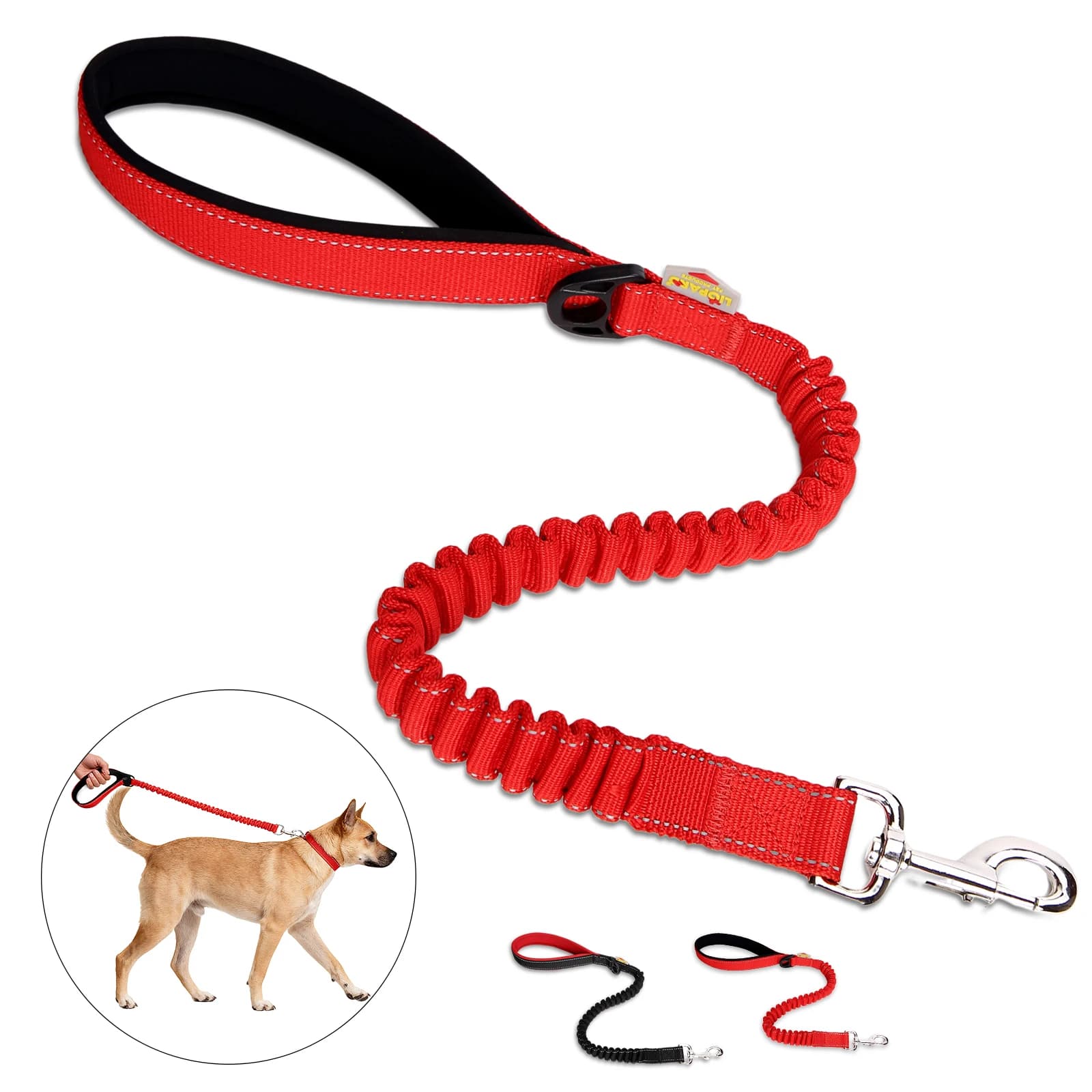 Free Hand Dog Drive for Stroller, Running, Jogging, Adjustable Guinzaglio with Waist Belt and Toracic Belt, Traction Cord, Dog Accessories