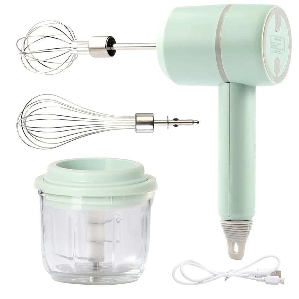 Frullatore portatile Miscelatore Utensili da cucina Miscelatore manuale Robot da cucina elettrico set montalatte Frullino per le uova Torta Cottura impastatrice