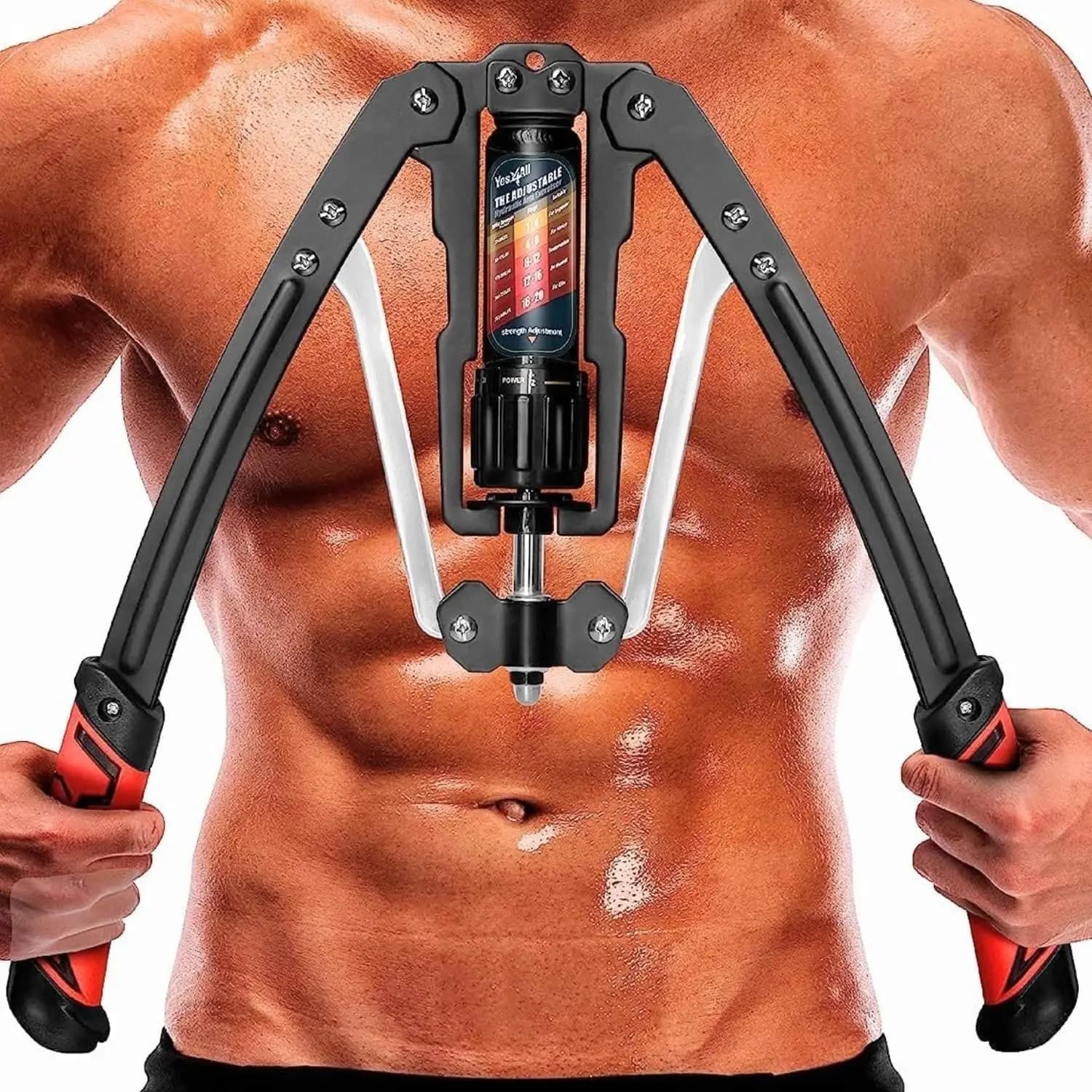 Wrist Roller for Training, Compatible with Standard and Olympic Weight Discs