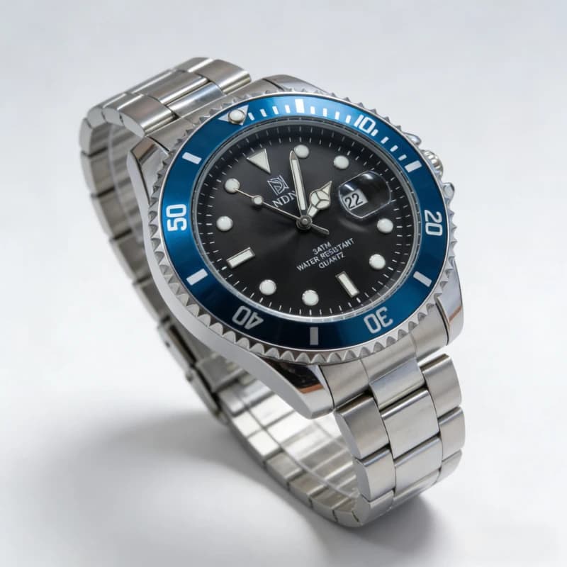 NDNZ Luxury Couple Watches Japanese Movement Stainless Steel Band Sapphire Glass Waterproof Luminous Man Watch