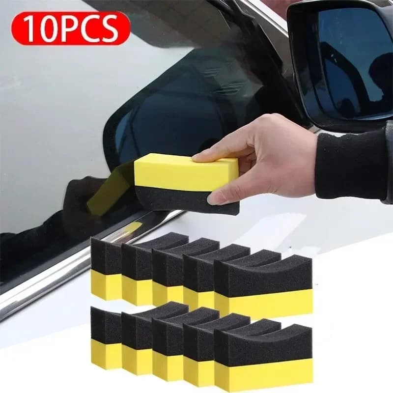 Set di 2-40 Spugne per Pulizia Auto, Spazzole per Lavaggio Ruote e Pneumatici, Spugna Assorbente, Pad per Lucidatura, Spazzole per Pneumatici