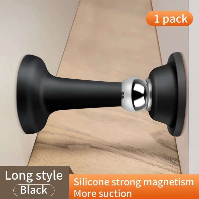 Fermaporta in Silicone Antiurto con Forte Magnete Silenzioso Senza Foratura Compatibile con Pareti e Pavimenti