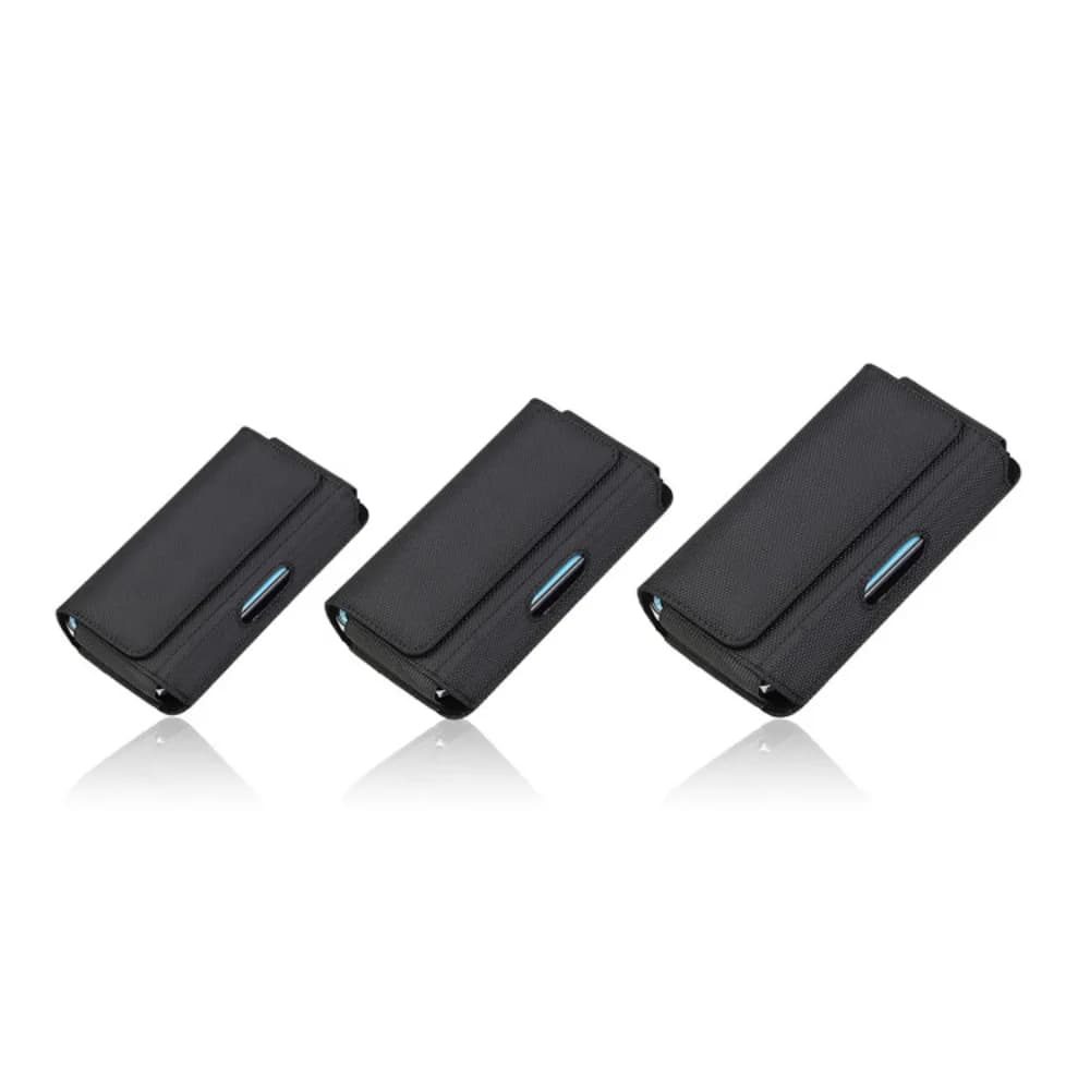 Borsa orizzontale per cellulare in tessuto Oxford resistente all'usura, cintura con fibbia magnetica, marsupio con slot, marsupio da uomo